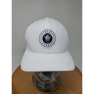 Nike Classic99 Lacrosse USA Huarache Trucker Snapback Unisex Hat Cap White Rare